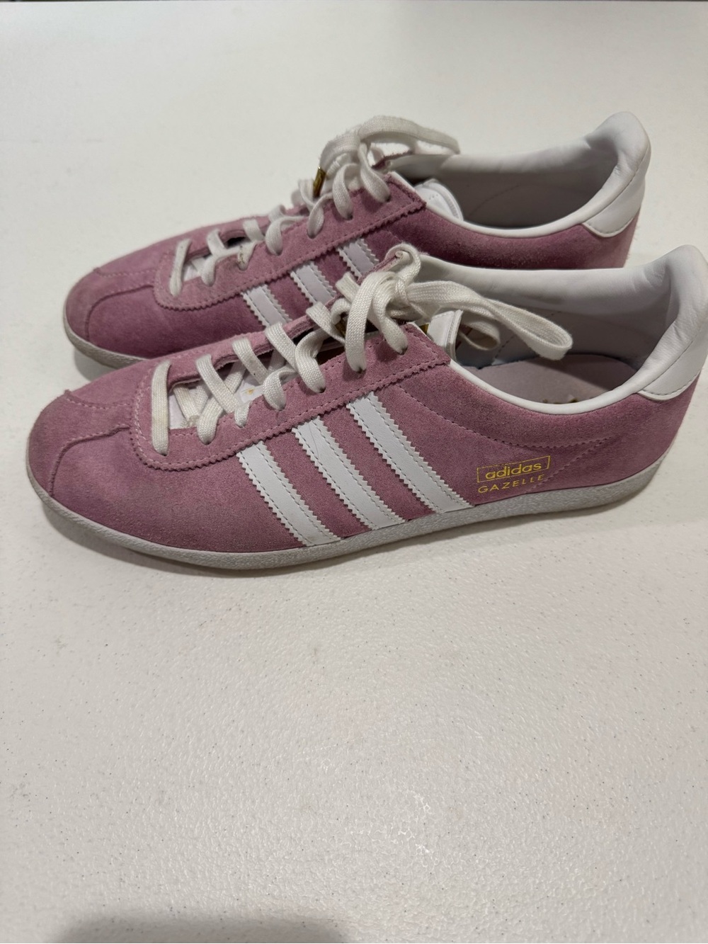 Adidas Gazelle Pink Suede Sneakers Women’s Size 8